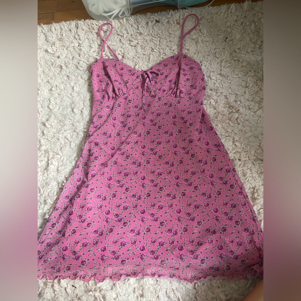 Urban outfitters pink floral dress